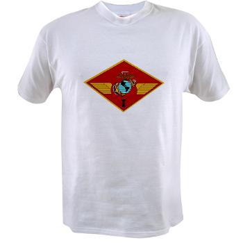 1MAW - A01 - 04 - 1st Marine Aircraft Wing with Text - Value T-Shirt - Click Image to Close